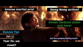 Intense fast pace martial arts fighting action! Jet li, donnie yen, Tony Jai and more! Remix Music