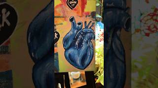 Acrylic Painting of Hearts #artshorts #Heart #viral #painting #viralart #artshorts #shorts #fyp #art