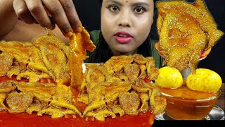 Eating Show Spicy Oily Chicken Skin Curry Asmr Eating Egg Curry Bigbite Food Challenge Mukbang Video