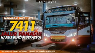 1001 STRATEGI JALUR KEDIRI | Trip Report Harapan Jaya AG 7411 US (ATB Tulungagung - Kertosono)