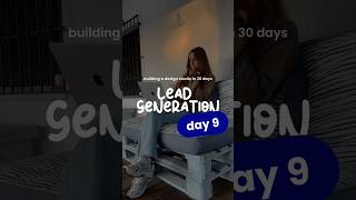 Building a Design Studio in 30 Days | DAY 9 | Lead Generation Strategy ✨