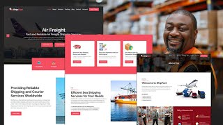 How to create a Shipping Website Using WordPress and Elementor for free