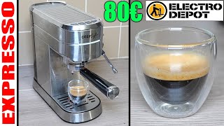 ELECTRODEPOT machine à expresso CL-EXM15X 1450w 15 BAR 1450w avec buse vapeur et chauffe tasse