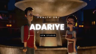 Adariye (ආදරියේ) - Danith Sri | Lyrics Video | EPM Studio