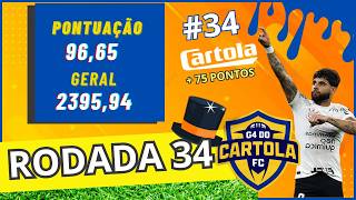 DICAS #34 RODADA | CARTOLA FC 2024 | COMEÇA DE MANHÃ NA QUARTA-FEIRA!!