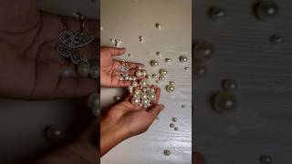 🩵Beautiful beads reverse sari ASMR short video,Asmr short video, asmr pearl beads falling items