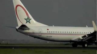 Royal Air Maroc - RAM  Boeing 737-800 landing Amsterdam Schiphol