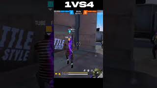 Impossible 1 vs 4 Clutch 😱  Another Level 🤯 Destroyed In Seconds🔥 😱 #shorts #freefire #tubeff