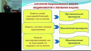 Дедишин Любов Петрівна Переваги комбінованого лікування кашлю у дітей