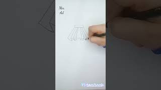 How to draw perfect skirt drawings// drawing tutorial. #easy_drawing #fashion #shorts