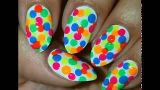 Easy Nail Dots Design