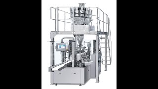 Korea-Rotary Pouch Packing machine with Multihead weigher - cereal packing