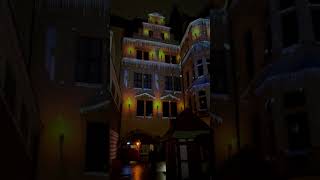 Fake winter. fake snow! This is video projection!! ￼#shorts #video #viral