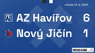 Sestřih gólů AZetu z utkání AZ Havířov - Nový Jičín (14.2.2024, 6:1)