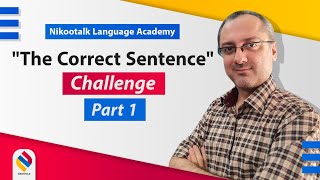 "The Correct Sentence" challenge, part 1