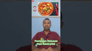 Pantangan Makanan Saat Batuk/Pilek#videoshorts