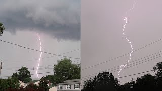 Intense Lightning & Severe Thunderstorms - Delaware County, PA | July 22, 2019