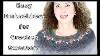 How to Embroider on a crochet or knit work