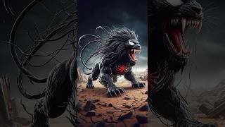 Symbiote Venom But Monster Lion #marvel #venom #lion #animals #superhero #spiderman #symbiote