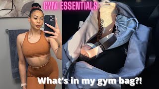 WHAT'S IN MY GYM BAG?! | gym bag essentials ft. Dossier