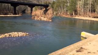 Buffalo National River. Ponca AR. Low water bridge.