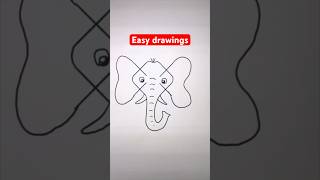 Easy drawings #drawing #art #illusion #howtodraw #draw #drawingguide #elephant #subscribe #viral