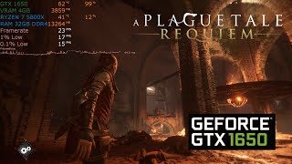 A Plague Tale: Requiem | GTX 1650 4 GB | Ryzen 7 5800x | Benchmark at 1080p | Low Settings