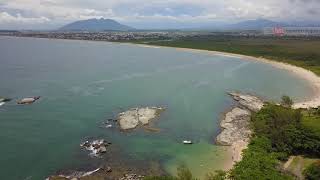 Rio das Ostras RJ Visto de cima DRONE. Praias Mar do Norte, Longa, do Japonês, Costões e Itapebussus