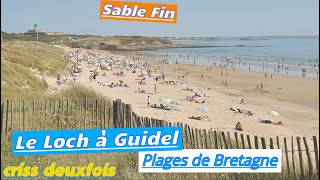 Plage du Loch ; Ambiance Estivale D'une Plage en Juillet ; Guidel ; Morbihan ; Bretagne ; France