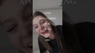 stop apologizing! ❤️‍🩹 #mentalhealth #wellbeing #relatable #healthylifestylechange