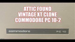 Attic Found Commodore PC 10-2 Restoration