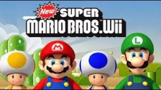 New Super Mario Bros. Wii  (4-Players)( Long-Play ) Part 1