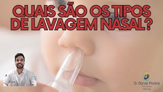 Tipos de lavagem nasal com soro fisiológico em bebês e crianças