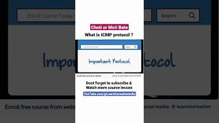 What is ICMP Protocol and What it does ? Choti or Moti Bate ✌️