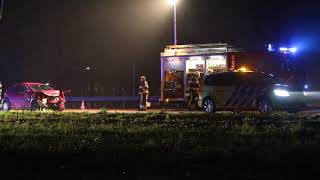 Ongeval met meerdere auto’s op N7/A7 Sneek