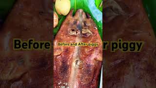 Before and after pig life #cooking #food #shorts #viralvideo #tiktok