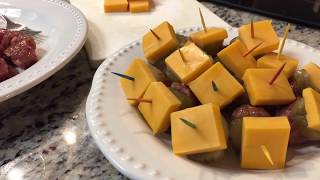 Best Ever Appetizer Recipe.  Wickle Pickle, sausage and cheese appetizer!