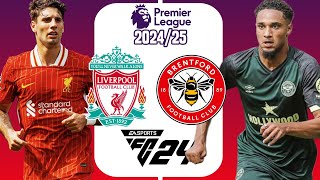 FC24 | Liverpool vs Brentfod | Premier league 2024/25 | Full match