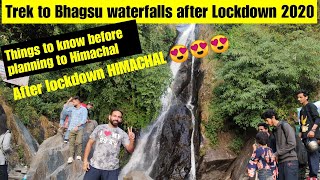 Bhagsunath Water falls 2020 - Bhagsunag water falls after lockdown - Dharamshala trip after lockdown