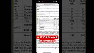 ⭐️ IFSCA Grade A Information Handout #exam #ibps