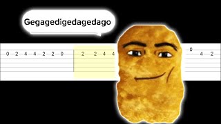 Gegagedigedagedago Meme (Easy Guitar Tabs Tutorial)