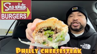 SNO-WHITE BURGERS(PHILLY CHEESESTEAK) REVIEW | BALLIN’ ON A BUDGET!!