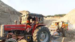 Massy&Belarus tractor/Carrying a loaded trolley on the climb/best performance