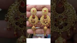 gold earring 💞#shorts #youtubeshorts #viral #latestdesign #goldjwellary