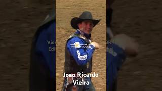 Joao Ricardo Vieira rides for 86.75 Points at the PBR event in Tulsa