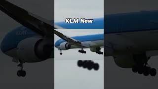 KLM Then Vs Now - #aviation #pilot #boeing #avgeek @KLM