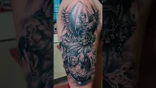 Archangel St. Michael vs. Lucifer Tattoo