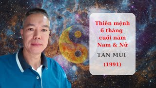 Nam - Nữ Tuổi Tân Mùi 1991 - Thiên mệnh 6 tháng cuối năm Tân Sửu 2021