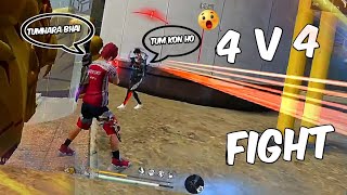 CUSTOM ROOM WITH RANDOM PLAYER 4 V 4 SQUAD || FREE FIRE NEW GAMEPLAY VIDEO