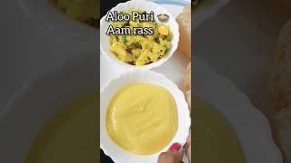 Aloo Puri 🍲aam rass🍋 || summer special || #shorts #youtubeshorts